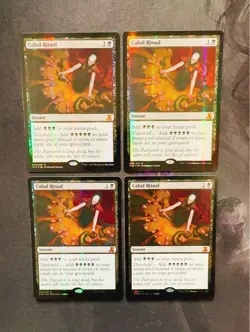 Cabal Ritual Foil MTG From the Vault Set of 4 English Used - Image 4