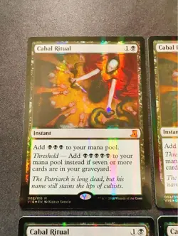 Cabal Ritual Foil MTG From the Vault Set of 4 English Used - Image 5