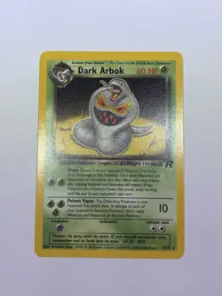 Pokemon Team Rocket Dark Arbok Rare Shift Error Misprint 2/82 1999-23000 Date NM - Image 1