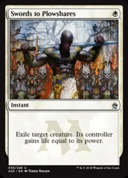 Swords to Plowshares - Light Play MTG Masters 25 - Image 1