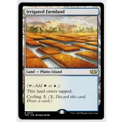 MTG Irrigated Farmland Commander Tarkir Dragonstorm Rare NM - Image 1
