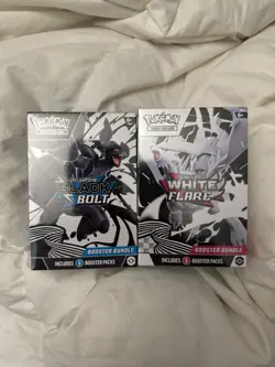 Pokemon Black Bolt and White Flare Booster Bundle - Lot of 2 - Sealed New - Image 1