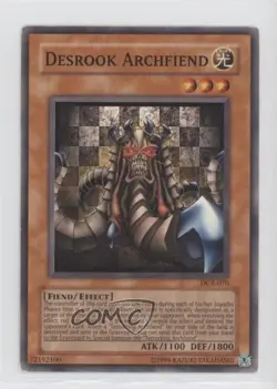 Desrook Archfiend Unlimited YuGiOh Dark Crisis #DCR-070 2003 - Image 1