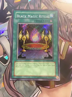 Black Magic Ritual - Secret Rare PP01-EN002 - MP - NAME MISSPRINT - YuGiOh - Image 1