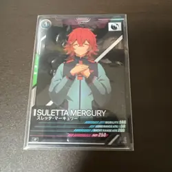 Mobile Suit GUNDAM Slettah Mercury Pilot Card Rare HP250 Good - Image 1