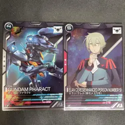 Gundam Card Game Elan Keles Gundam Faract R Rare 2 Card Set Play - Image 1