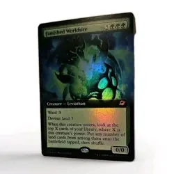 MTG - Famished Worldsire FOIL - Extended Art 341 - Edge of Eternities NM/M - Image 2