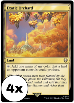 MTG - Exotic Orchard Playset (x4) - Lord of the Rings Commander - LTC - Image 1
