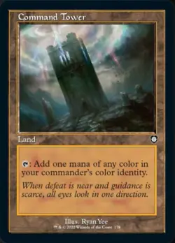 1 x Command Tower - Commander: The Brothers' War - Light Play - MTG - Image 1