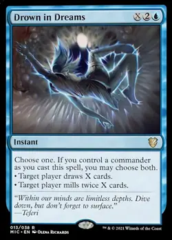 1 x Drown in Dreams - Commander: Innistrad: Midnight Hunt - Light Play - MTG - Image 1