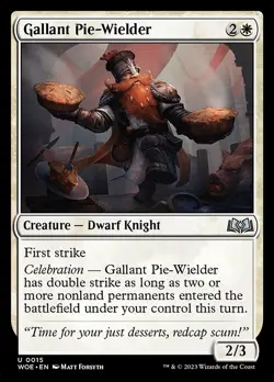 Gallant Pie-Wielder - Wilds of Eldraine WOE - MTG - NM Magic - 15 U - Image 1