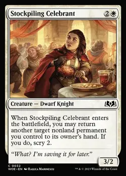 Stockpiling Celebrant - Wilds of Eldraine WOE - MTG - NM Magic - 32 C - Image 1
