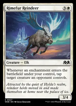 Rimefur Reindeer - Wilds of Eldraine WOE - MTG - NM Magic - 27 C - Image 1