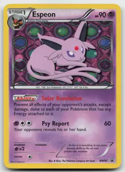 Pokemon tcg Black and White Promos #BW92 Espeon Lightly played - Image 1