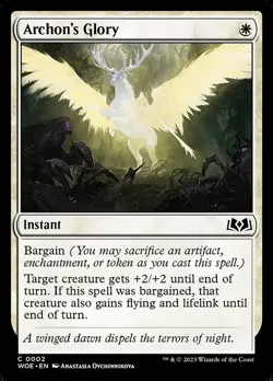 Archon's Glory - Wilds of Eldraine WOE - MTG - NM Magic - 2 C - Image 1