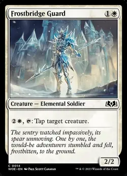 Frostbridge Guard - Wilds of Eldraine WOE - MTG - NM Magic - 14 C - Image 1