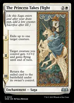 The Princess Takes Flight - Wilds of Eldraine WOE - MTG - NM Magic - 23 U - Image 1