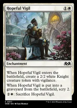 Hopeful Vigil - Wilds of Eldraine WOE - MTG - NM Magic - 17 C - Image 1