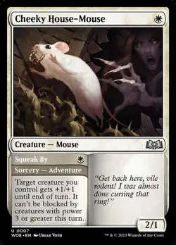 Cheeky House-Mouse - Wilds of Eldraine WOE - MTG - NM Magic - 7 U - Image 1