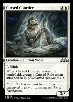 Cursed Courtier - Wilds of Eldraine WOE - MTG - NM Magic - 9 U - Image 1