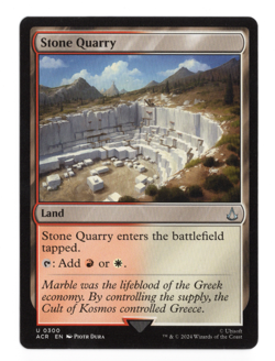 MTG-Stone Quarry- Assassin's Creed-300-Near Mint-NonFoil - Image 1