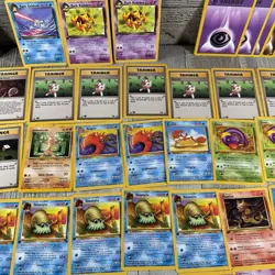 Pokemon Bulk Wotc 102 Card Vintage Lot 1st Edition Rare LP Fossil Team Rocket - Image 3