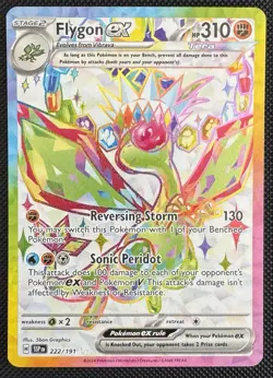 Flygon ex 222/191 Sv08: Surging Sparks Ultra Rare Holo Near Mint Pokemon TCG T12 - Image 1
