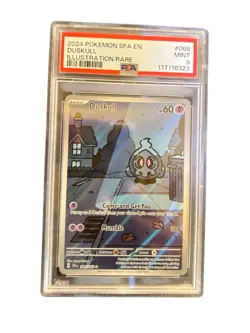 2024 POKEMON SFA EN-SHROUDED FABLE ILLUSTRATION RARE #068 DUSKULL PSA 9 - Image 1