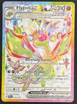Flygon ex 222/191 Sv08: Surging Sparks Ultra Rare Holo Near Mint Pokemon TCG T11 - Image 1