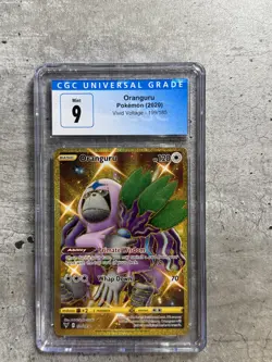 Pokemon Card Oranguru Art Rare Secret R CGC 9, Vivid Voltage 199/185, 2020 (1) - Image 1