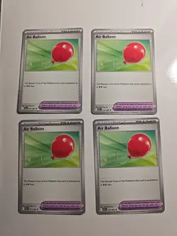 4x Air Balloon 079/086 x4 - Black Bolt - Pokemon Playset - Image 1