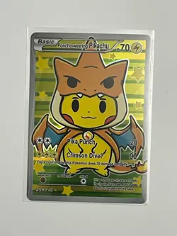 After Skool Hobby - Charizard Poncho Pikachu - Holo - Pokemon Parody/Fan Art - Image 1