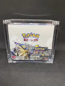 2018 Pokemon TCG Sun & Moon Ultra Prism Booster Box With Acrylic Case!!! - Image 1