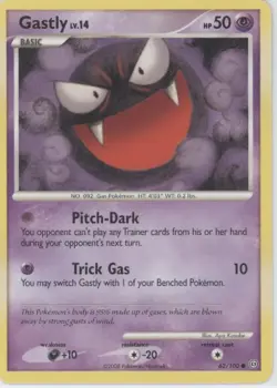 Pokemon tcg Stormfront #62/100 Gastly Lightly played - Image 1