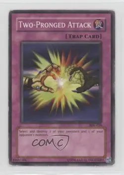 Two-Pronged Attack Unlimited YuGiOh Starter Deck Kaiba #SDK-034 2002 READ - Image 1