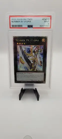 YuGiOh - Number 39: Utopia TN23-EN013 - QUARTER CENTURY RARE - PSA 9 MINT - Image 1