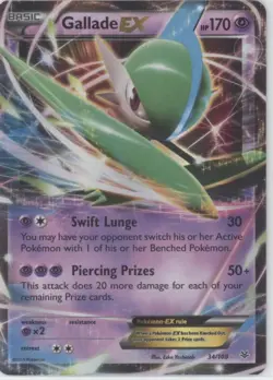 Pokemon tcg XY - Roaring Skies #34/108 Gallade EX Lightly played - Image 1