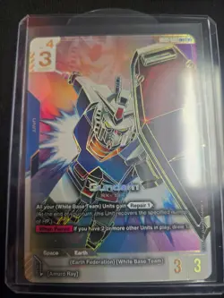 Gundam GD01-001 LR++ Legend Rare Chase Alt Art Gundam Card Game Newtype Rising - Image 1