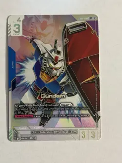 Gundam GD01-001 LR++ Legend Rare Chase Alt Art Gundam Card Game Newtype Rising - Image 1