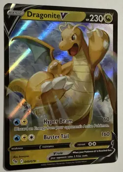 Dragonite V 049/078 FULL ART Ultra Rare Holo Pokemon Card 2022 TCG Nintendo NM/M - Image 2