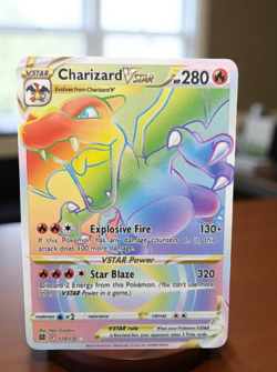 Charizard VSTAR Gold Metal Pokemon Card Collectible Gift/Display Stainless Stee - Image 1