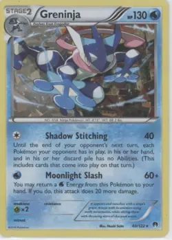 Pokemon tcg Deck Exclusives #040/122 Greninja Moderately played - Image 1