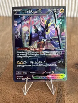 Miradon EX 244/198 Scarlet & Violet Illustration Rare Pokemon Card - Image 1