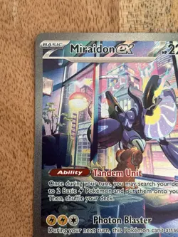 Miradon EX 244/198 Scarlet & Violet Illustration Rare Pokemon Card - Image 3