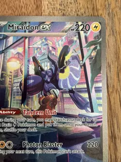 Miradon EX 244/198 Scarlet & Violet Illustration Rare Pokemon Card - Image 4