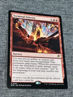 R 0163 Terminal Velocity Rare Edge of Eternities MTG Card EOE Sorcery NM - Image 1