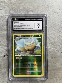 Pokemon Card Shedinja Rev Holo CGC 9 Mint, Legends Awakened 40/146, 2008 (A1) - Image 1