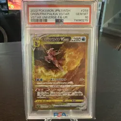 PSA 10 Origin Palkia VSTAR UR 259/172 S12a VSTAR Universe Pokemon Card Japanese - Image 1