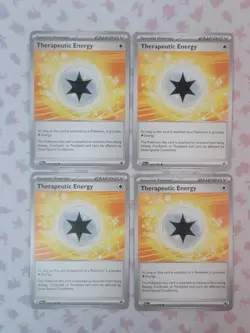 Therapeutic Energy 193/193 Paldea Evolved x4 Pokemon TCG Card Set Playset NM/M - Image 1