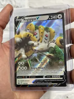 Regigigas V 113/159 Crown Zenith Ultra Rare Pokemon Card NM Nintendo 2023 - Image 1